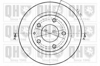 QUINTON HAZELL bdc3959 -  Тормозной диск